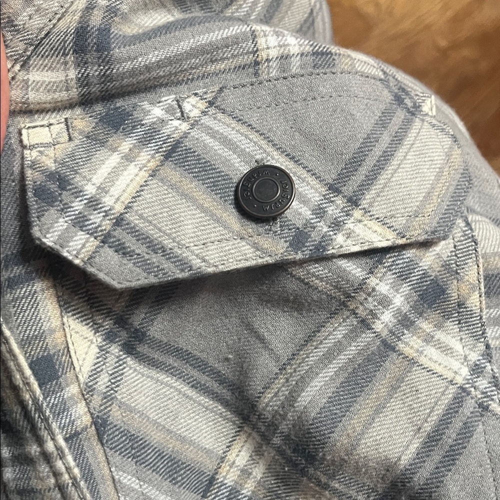 WRANGLER Mens 3XL Sherpa Lined Flannel Shirt Jacket - Picture 6 of 7